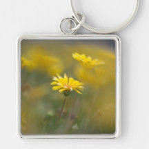 Gelbe Blumen Schlüsselanhänger