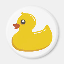 Gelbe GummiDuckie grafische Kunst Magnete