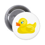 Gelbe Gummiente Button