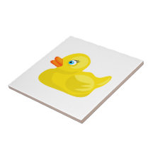 Gelbe Gummiente Fliesen