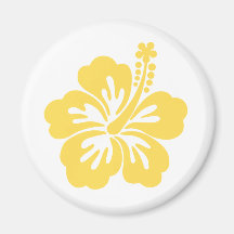 gelbe Hibiskus-Blume 11 Kühlschrankmagnet