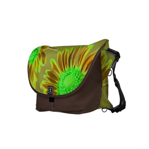 Gelbe Limone Gänseblümchen Kuriertaschen