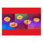 Gelbe Mohnblumen-Blumen-Malerei - multi Karte