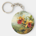 Gelbe Orchideen Schlüsselanhänger