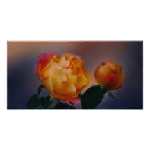 Gelbe Rose mit Rosa und Bedeutung Photo Karten