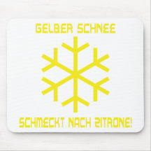 gelbe Schneeikone Mousepads