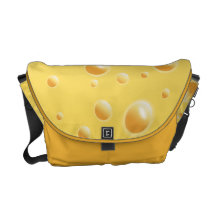 Gelbe Schweizer Käse-Beschaffenheit Kurier Taschen