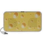 Gelbe Schweizer Käse-Beschaffenheit Notebook Speaker