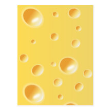 Gelbe Schweizer Käse-Beschaffenheit Postkarte