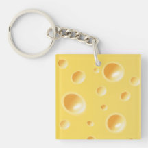 Gelbe Schweizer Käse-Beschaffenheit Schlüsselanhänger