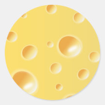 Gelbe Schweizer Käse-Beschaffenheit Sticker