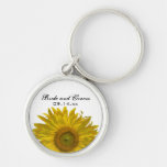 Gelbe Sonnenblume, die Keychain Wedding ist Schlüsselband