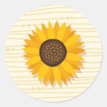 Gelbe Sonnenblumeaufkleber