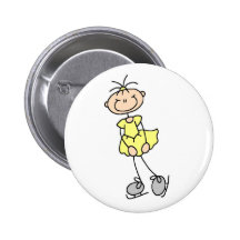 Gelbe Zahl Skater-Knopf Buttons