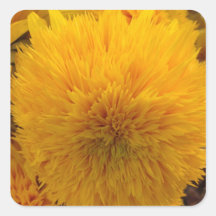 Gelber Blumen-Aufkleber