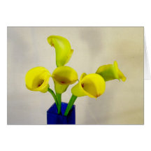 Gelber Calla Lillies Karten