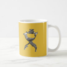 Gelber italienischer Stuhl Teetasse
