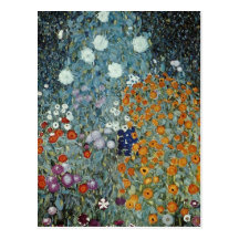 Gelber Land-Garten, Blumen Claudes Monet Postkarte