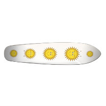Gelber Sommer Sun mit einem glücklichen Gesicht Individuelle Decks