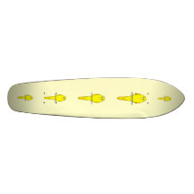 Gelber Vogel. Kanarienvogel Skateboard Deck