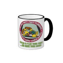 Gelber Welpen-Party-Planer-Becher Teetasse