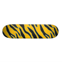 gelber Zebra Skateboardbretter
