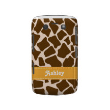 Gelbes Giraffen-Druck-BlackBerry-mutiger Kasten Case-Mate Blackberry Hülle