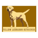 Gelbes Labrador retriever Postkarte