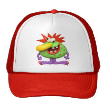 Gelbes Nasen-Monster Baseball Mützen