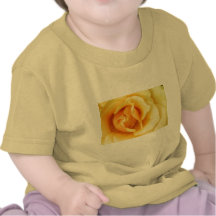 Gelbes Rosen-Blüten-Baby-T-Shirt