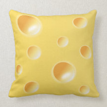 Gelbes Schweizer Käse-Beschaffenheits-Kissen/Kisse