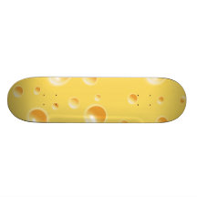 Gelbes Schweizer Käse-Beschaffenheits-Skateboard Individuelle Skateboards