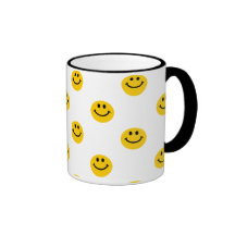 Gelbes smiley-Tupfen-Muster Teetassen