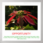 GELEGENHEIT demotivational Plakat