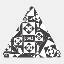 GELEGENTLICHES SCHWARZ-WEISSES QUADRAT-KREIS-ENTWU STICKER