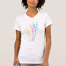 Gelocktes Stroh-T-Shirt