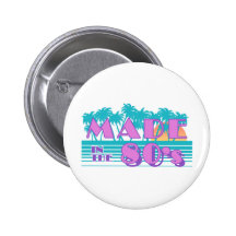 Gemacht in den achtziger Jahren Button