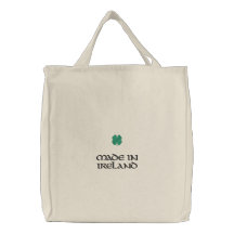 Gemacht in der Irland-Kleeblatt-Tasche
