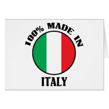Gemacht in Italien Grußkarte