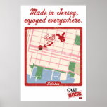 Gemacht in Jersey-Plakat