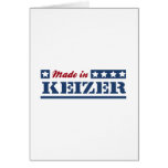 Gemacht in Keizer Grußkarten