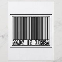 Gemacht in Korea Flyerbedruckung