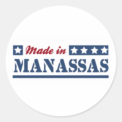 Gemacht in Manassas Aufkleber