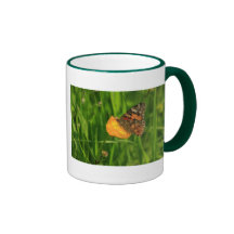 Gemalte Dame Butterfly Teehaferl