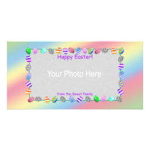 Gemalte Ostereier Photo Karten Vorlage