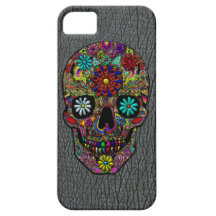 Gemalte Schädel-Blumenkunst Schutzhülle Fürs iPhone 5