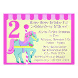 Gemalter Pony-Geburtstag Personalisierte Ankündigungskarte