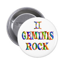 Geminis Felsen Anstecknadelbuttons