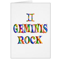 Geminis Felsen Grußkarte