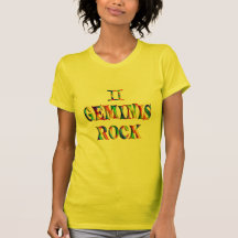 Geminis Felsen T-shirts